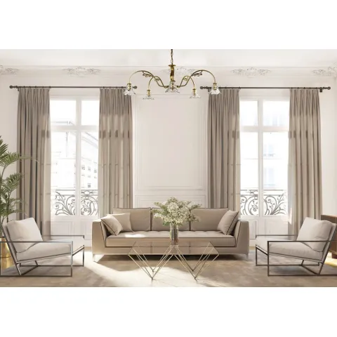 Candelabru Cristale, Bohemia, E14, L-010TUL-05, Crystal