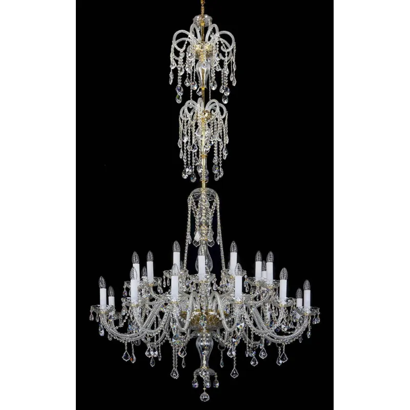 Candelabru Cristale, Large, Bohemia, E14, L001001CE, Crystal