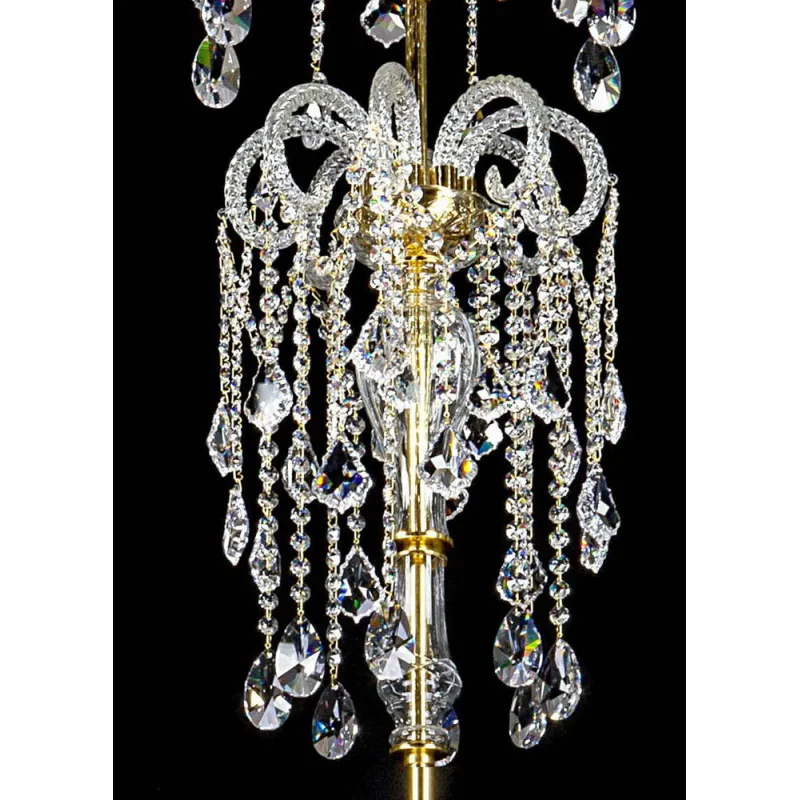 Candelabru Cristale, Large, Bohemia, E14, L001001CE, Crystal