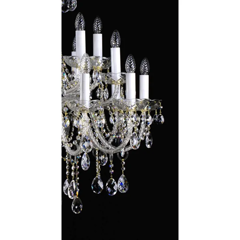 Candelabru Cristale, lux, Bohemia, E14, L001003CE, Crystal