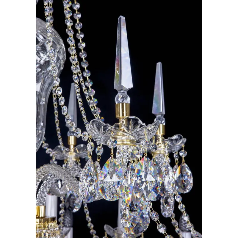 Candelabru Cristale, Bohemia, E14, L001005CE, Crystal