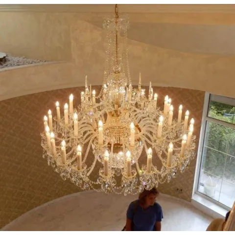 Candelabru Cristale, Bohemia, E14, L001005CE, Crystal