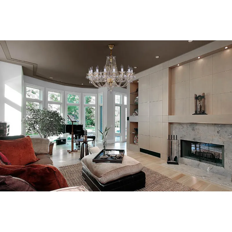 Candelabru Cristale, Sticla, Bohemia, E14, L001021CE, Crystal