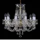Candelabru Cristale, Sticla, Bohemia, E14, L001023CE, Crystal