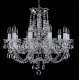 Candelabru Cristale, Sticla, Bohemia, E14, L001023CE, Crystal