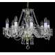 Candelabru Cristale, Sticla, Bohemia, E14, L001028CE, Crystal