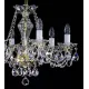Candelabru Cristale, Sticla, Bohemia, E14, L001032CE, Crystal