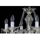 Candelabru Cristale, Sticla, Bohemia, E14, L001032CE, Crystal