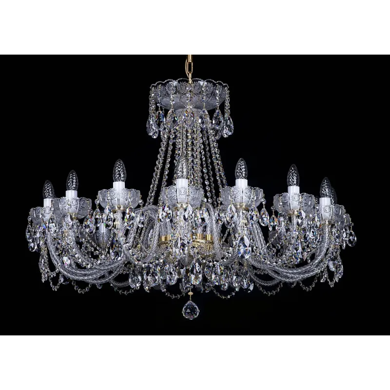 Candelabru Cristale, lux, Bohemia, E14, L001033CLN, Crystal