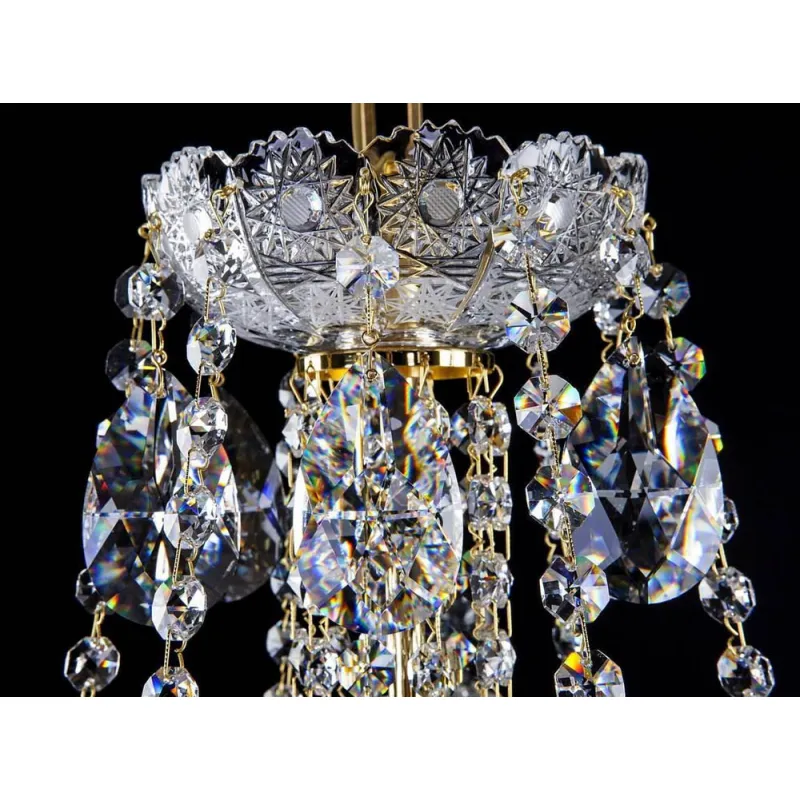 Candelabru Cristale, Bohemia, E14, L001035CLN, Crystal