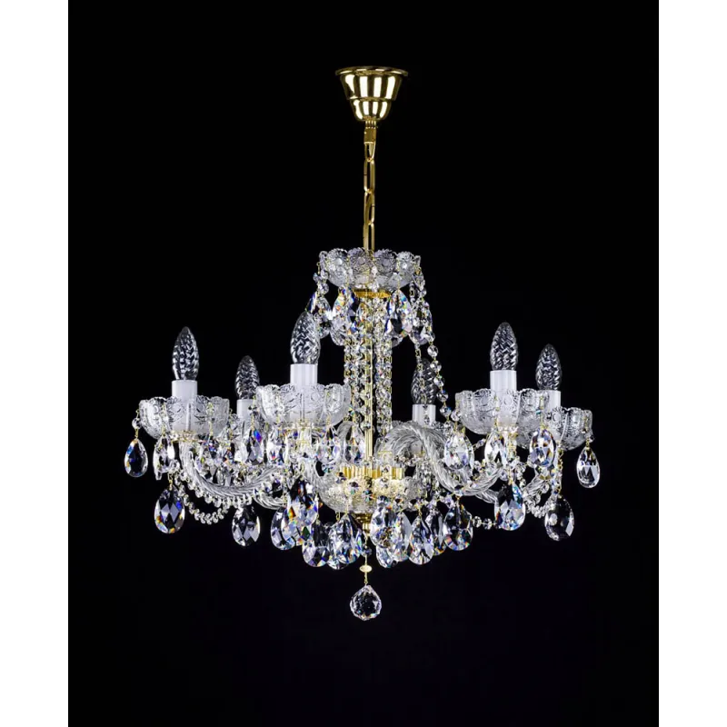 Candelabru Cristale, Bohemia, E14, L001035CLN, Crystal