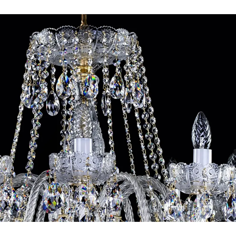 Candelabru Cristale, lux, Bohemia, E14, L001036CE, Crystal