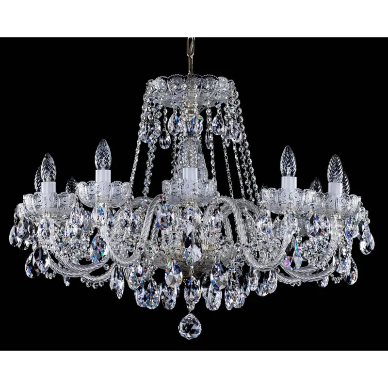 Candelabru Cristale, lux, Bohemia, E14, L001036CE, Crystal