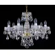 Candelabru Cristale, Sticla, Bohemia, E14, L001037CE, Crystal