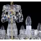 Candelabru Cristale, Sticla, Bohemia, E14, L001037CE, Crystal