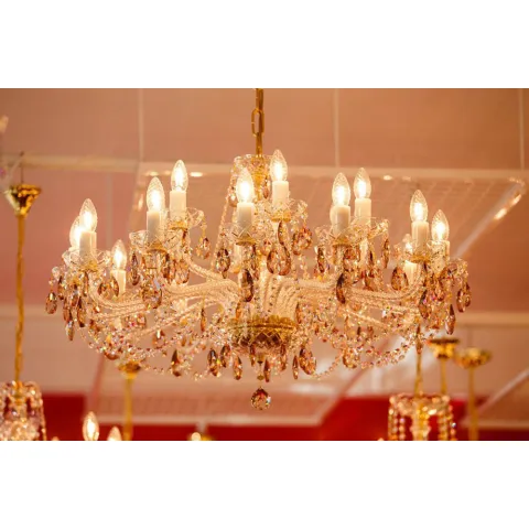 Candelabru Cristale, Bohemia, E14, L001058B 8008, Crystal