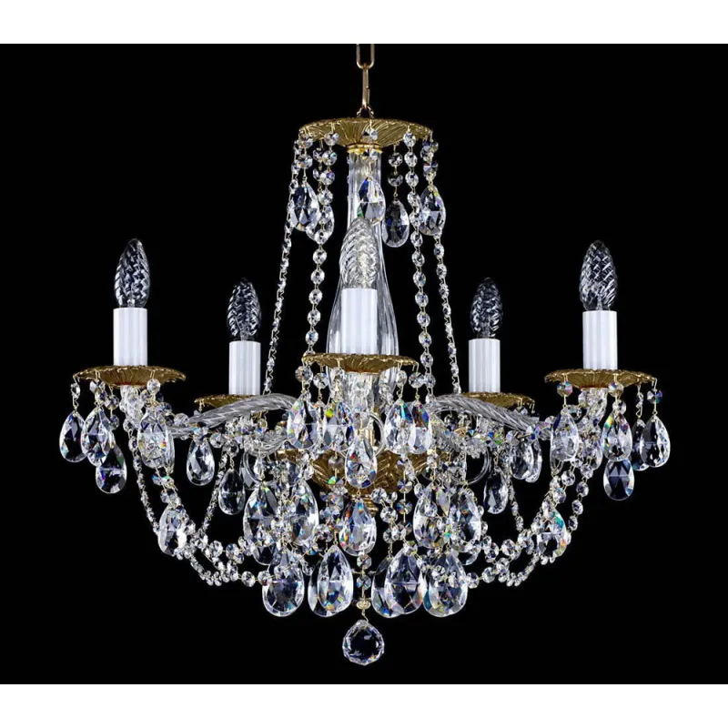 Candelabru Cristale, Bohemia, E14, L001076CE, Crystal