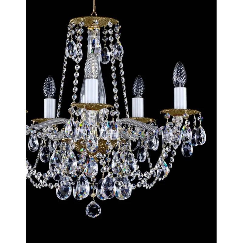 Candelabru Cristale, Bohemia, E14, L001076CE, Crystal