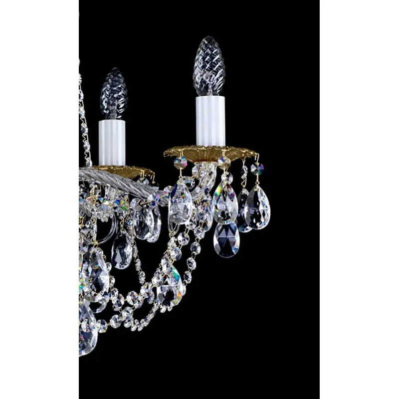 Candelabru Cristale, Bohemia, E14, L001076CE, Crystal