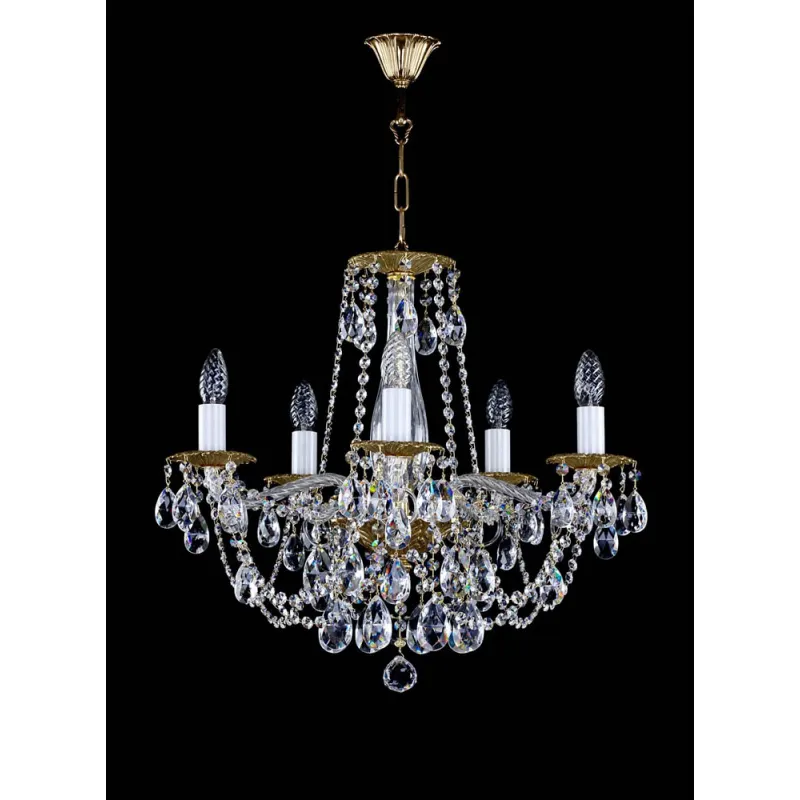 Candelabru Cristale, Bohemia, E14, L001076CE, Crystal