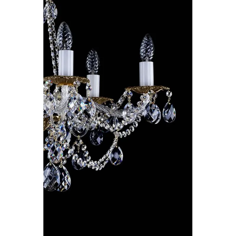 Candelabru Cristale, Bohemia, E14, L001077CE, Crystal