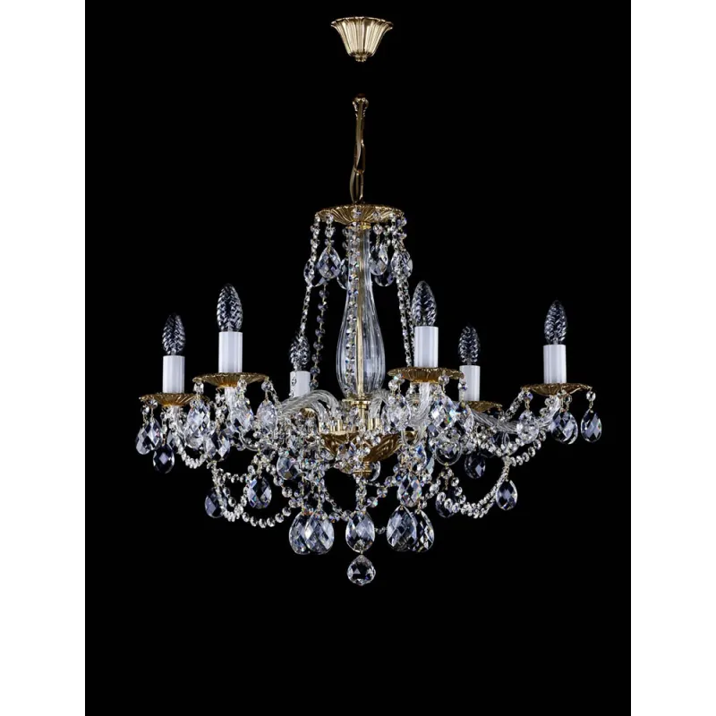 Candelabru Cristale, Bohemia, E14, L001077CE, Crystal