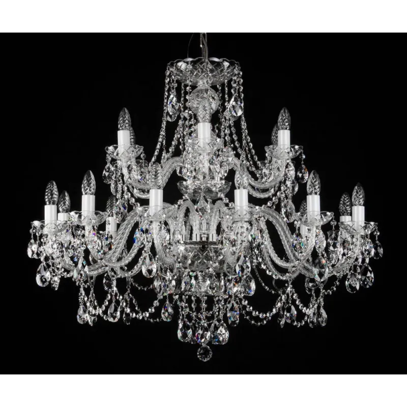 Candelabru Cristale, Bohemia, E14, L00109019CLN, Crystal