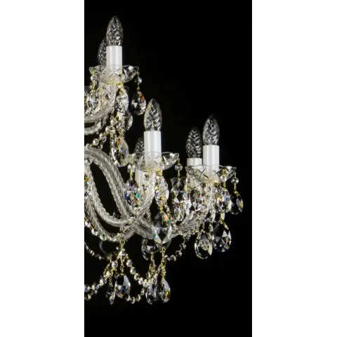 Candelabru Cristale, Bohemia, E14, L00109019CLN, Crystal