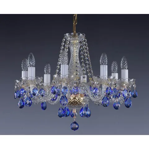 Candelabru Cristale, Bohemia, E14, L001090B 6006, Crystal