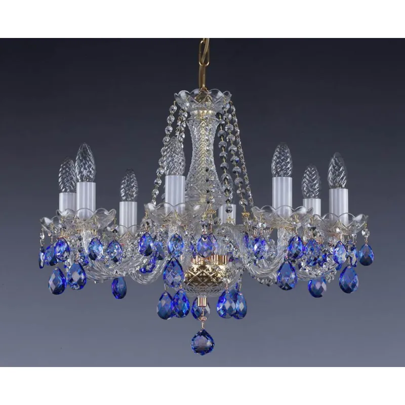 Candelabru Cristale, Bohemia, E14, L001090B 6006, Crystal