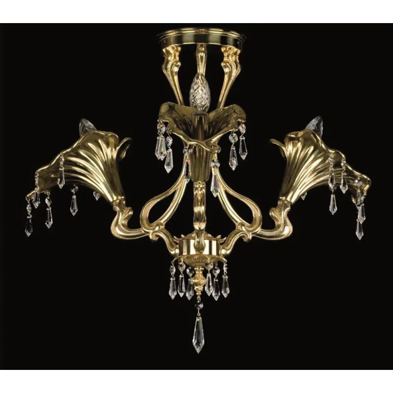 Candelabru Alama, Cristale, Bohemia, E14, L00109108CE, Crystal