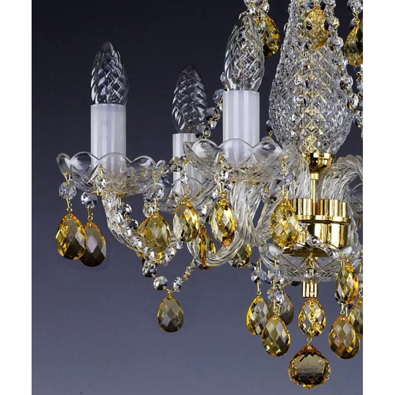 Candelabru Cristale, Bohemia, E14, L101008B 3003, Crystal