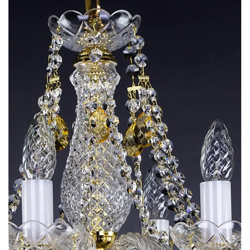 Candelabru Cristale, Bohemia, E14, L101008B 3003, Crystal