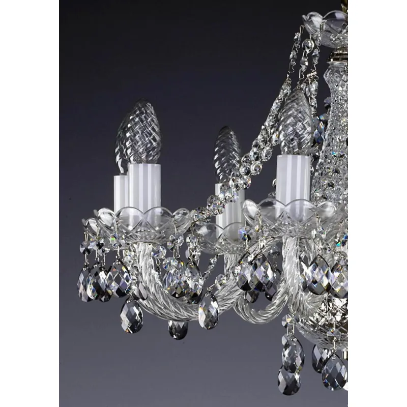 Candelabru Cristale, Bohemia, E14, L101009B 8006, Crystal