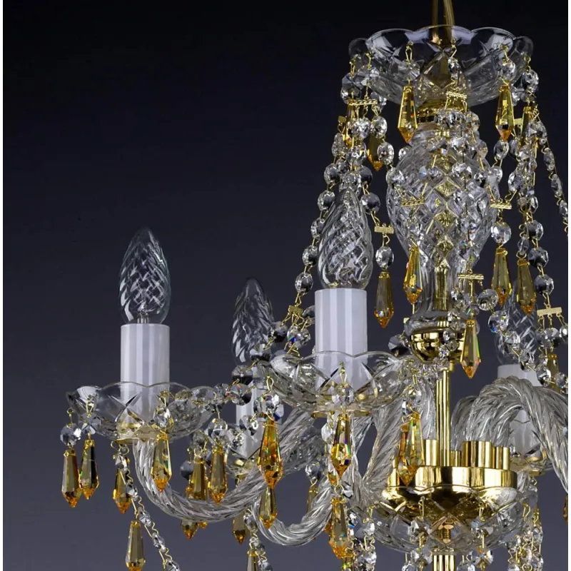 Candelabru Cristale, Bohemia, E14, L101013B 3003, Crystal