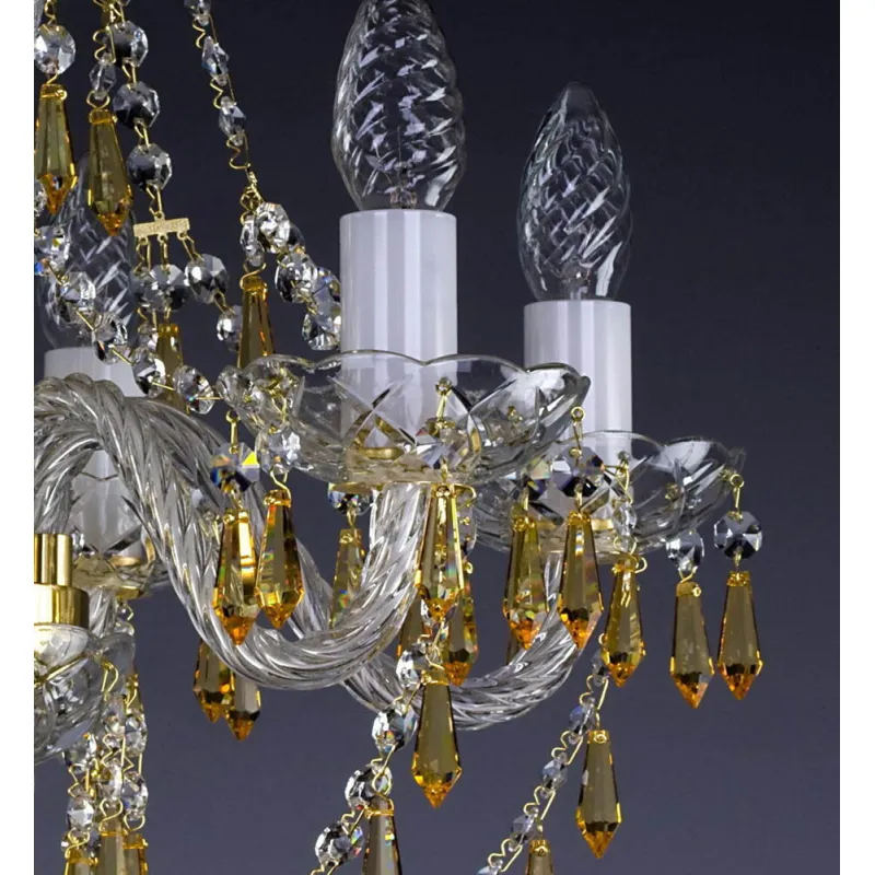Candelabru Cristale, Bohemia, E14, L101013B 3003, Crystal