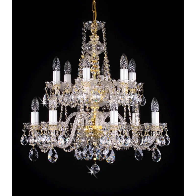 Candelabru Cristale, Bohemia, E14, L101021CLN, Crystal
