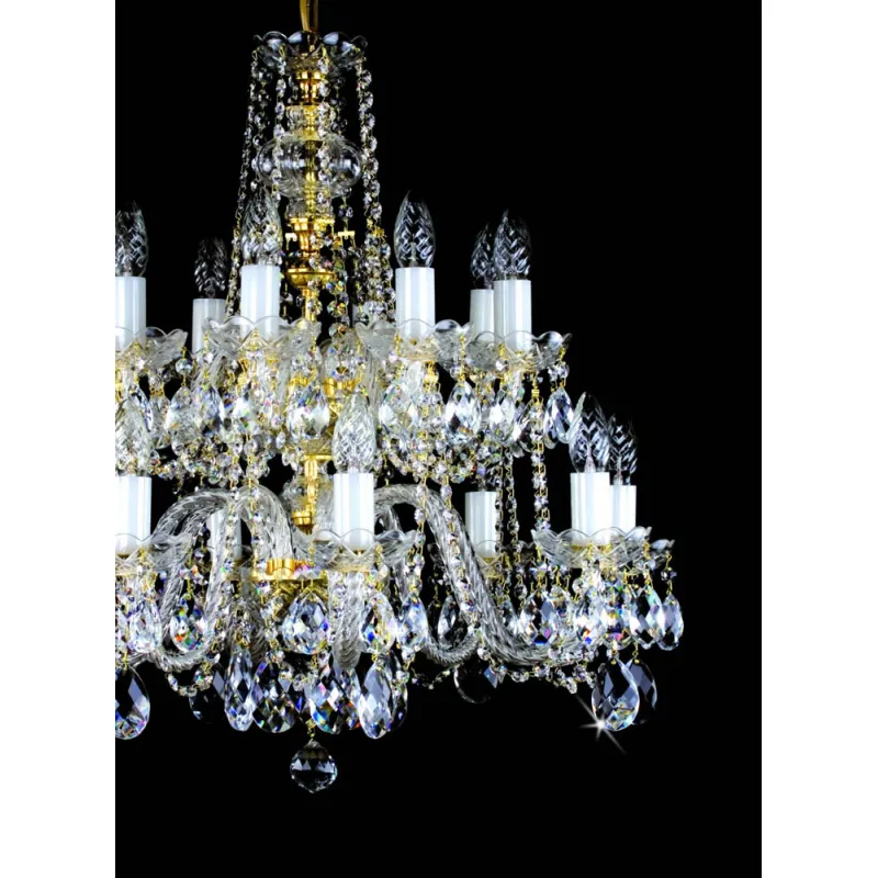 Candelabru Cristale, Bohemia, E14, L101021CLN, Crystal