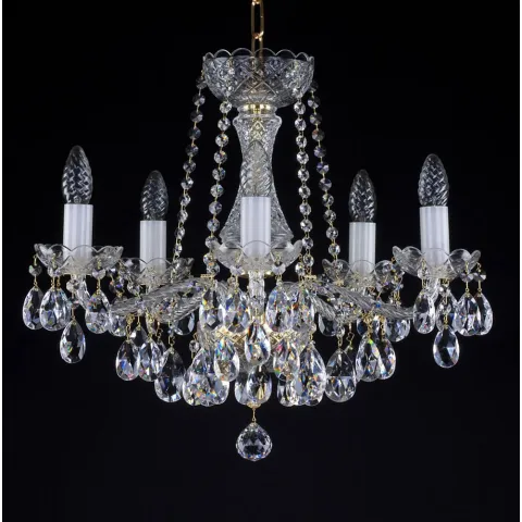 Candelabru Cristale, Bohemia, E14, L101028CE, Crystal