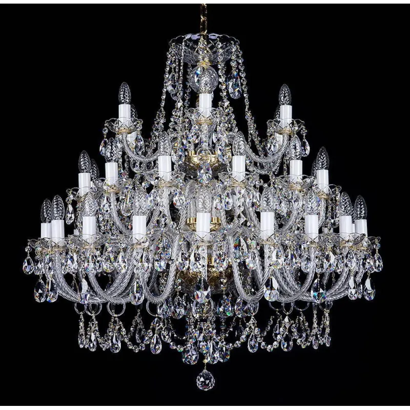 Candelabru Cristale, Large, Bohemia, E14, L101037CLN, Crystal