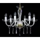 Candelabru Cristale, Sticla, Bohemia, E14, L101048CE, Crystal