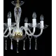 Candelabru Cristale, Sticla, Bohemia, E14, L101048CE, Crystal