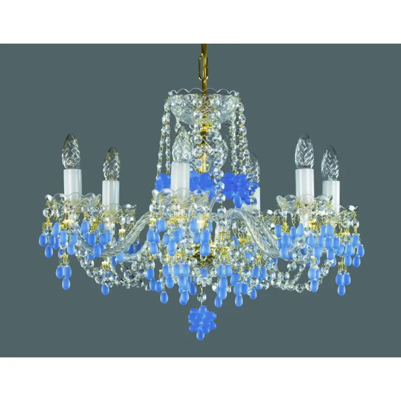 Candelabru Cristale, Bohemia, E14, L101056V, Crystal