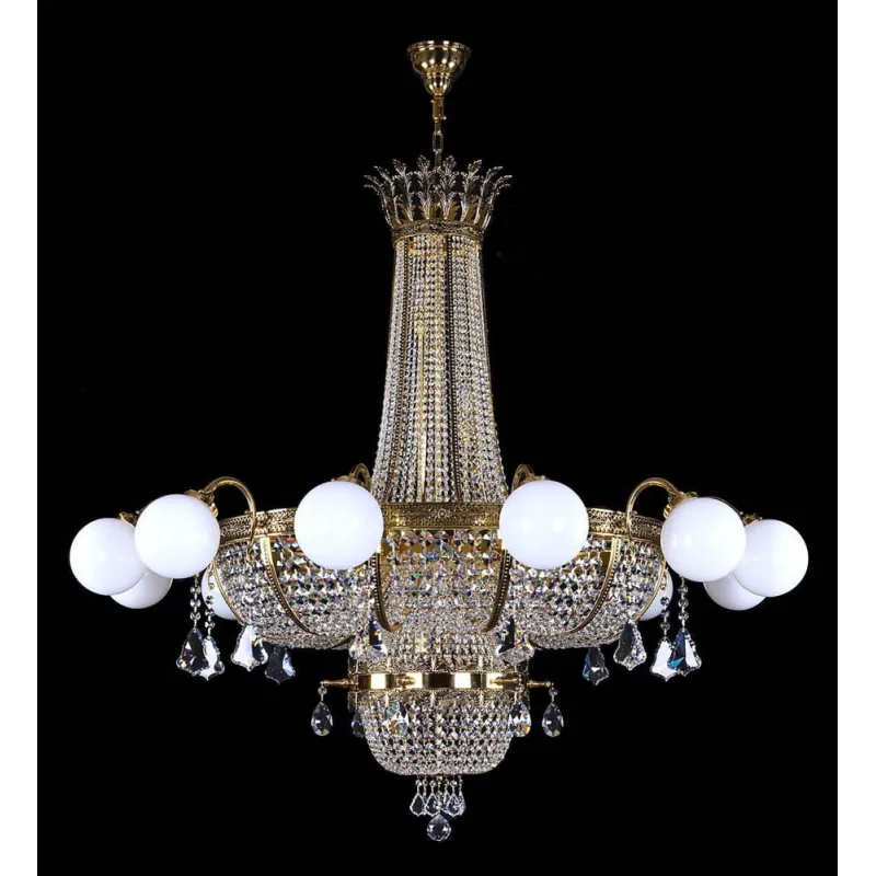 Candelabru Cristale, Bohemia, E14, L10106001CLN, Crystal