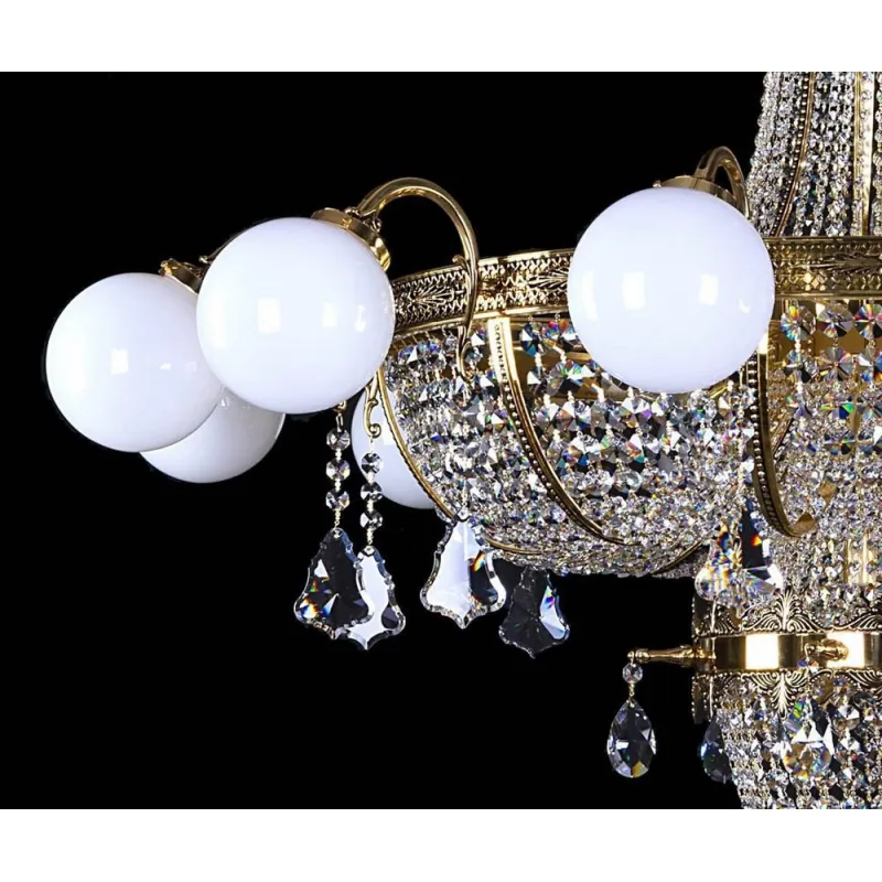 Candelabru Cristale, Bohemia, E14, L10106001CLN, Crystal