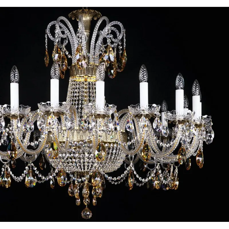 Candelabru Cristale, lux, Bohemia, E14, L10106038CE, Crystal