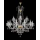 Candelabru Cristale, Sticla, Lux, Bohemia, E14, L10106041CE, Crystal
