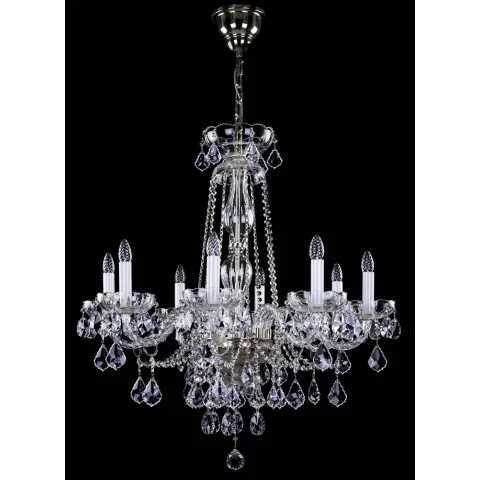 Candelabru Cristale, Sticla, Lux, Bohemia, E14, L10106043CE, Crystal
