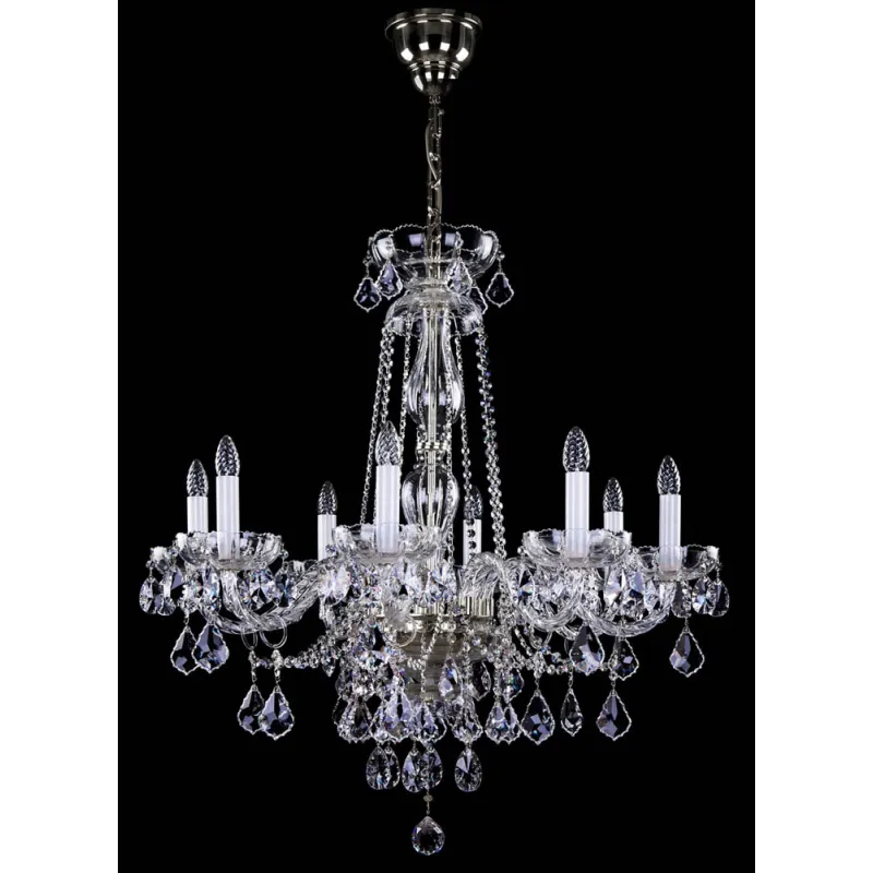 Candelabru Cristale, Sticla, Lux, Bohemia, E14, L10106043CE, Crystal