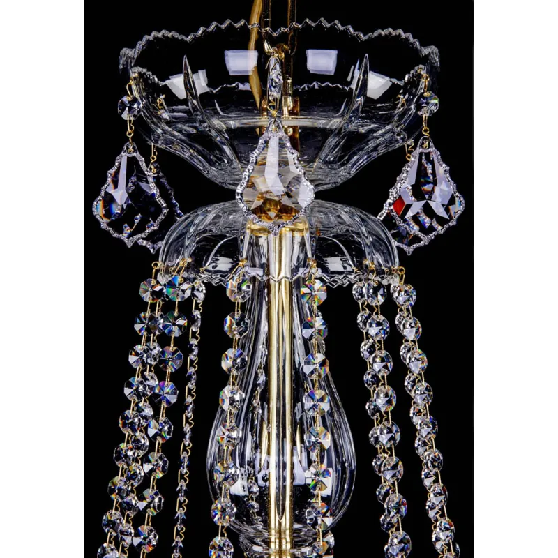 Candelabru Cristale, Sticla, Lux, Bohemia, E14, L10106044CE, Crystal